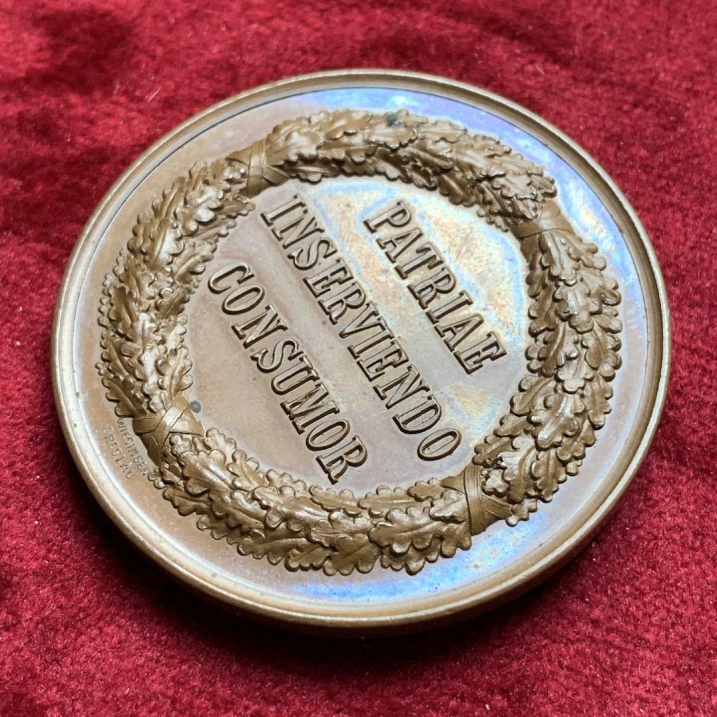 《竞宝斋》第67场-本周日，周一，周四.3场连拍（全场不限金额包邮） 19世纪初 德国 俾斯麦担任首相时期 大铜章40mm 保存的非常好 巧克力包浆