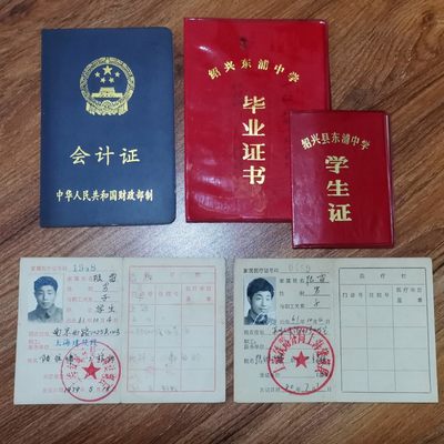 世界勋奖徽章拍卖第16期 - 老证件一组