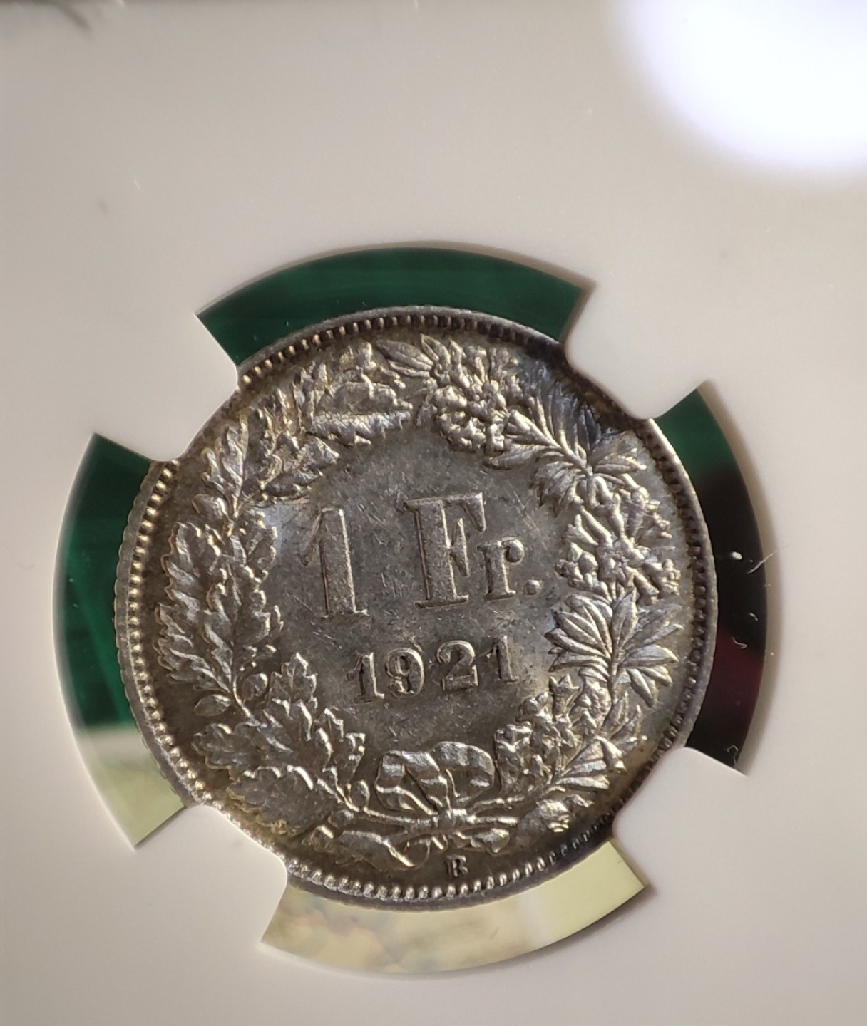 gush小明220626 NGC1921瑞士1法郎银币