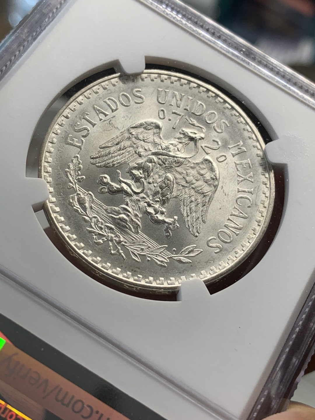 《竞宝斋》第67场-本周日，周一，周四.3场连拍（全场不限金额包邮） NGC-MS65 墨西哥 1932年 1比索 鹰洋 “9”开口版较少见 原光好品银币