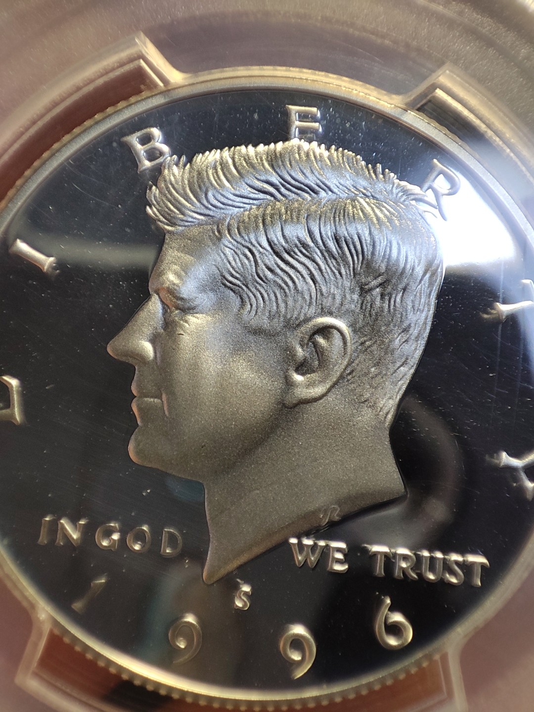 gush小明220626 PCGS1996美国肯尼迪半美元精制镜面银币