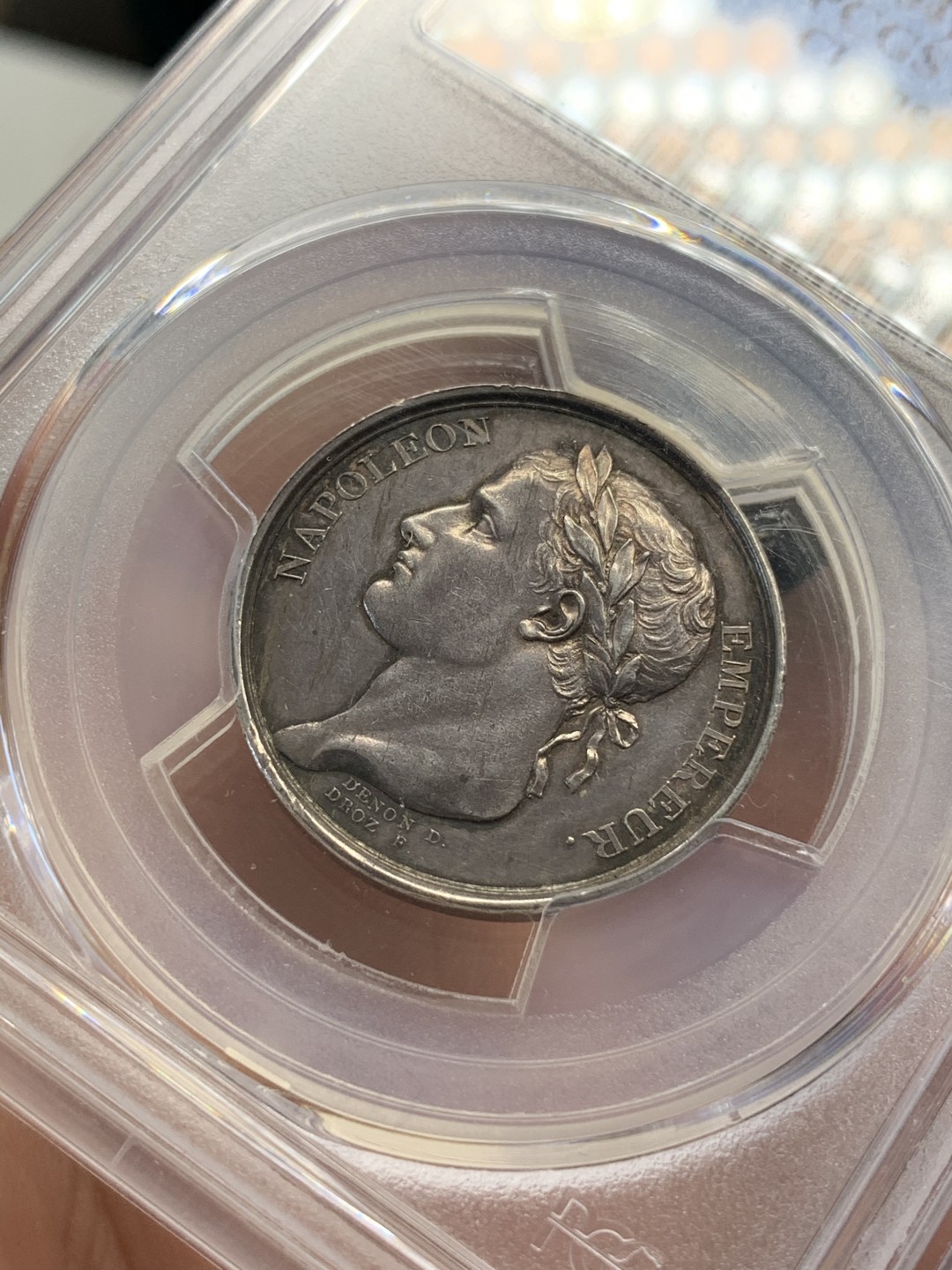 《竞宝斋》第67场-本周日，周一，周四.3场连拍（全场不限金额包邮） PCGS SP-AU92 法国1804年拿破仑一世登基纪念银章少见品种