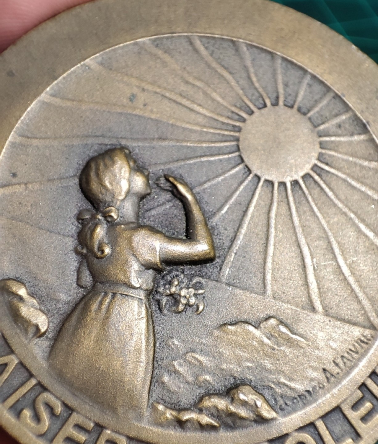 gush小明220626 我的太阳 法国结核病防御纪念铜章