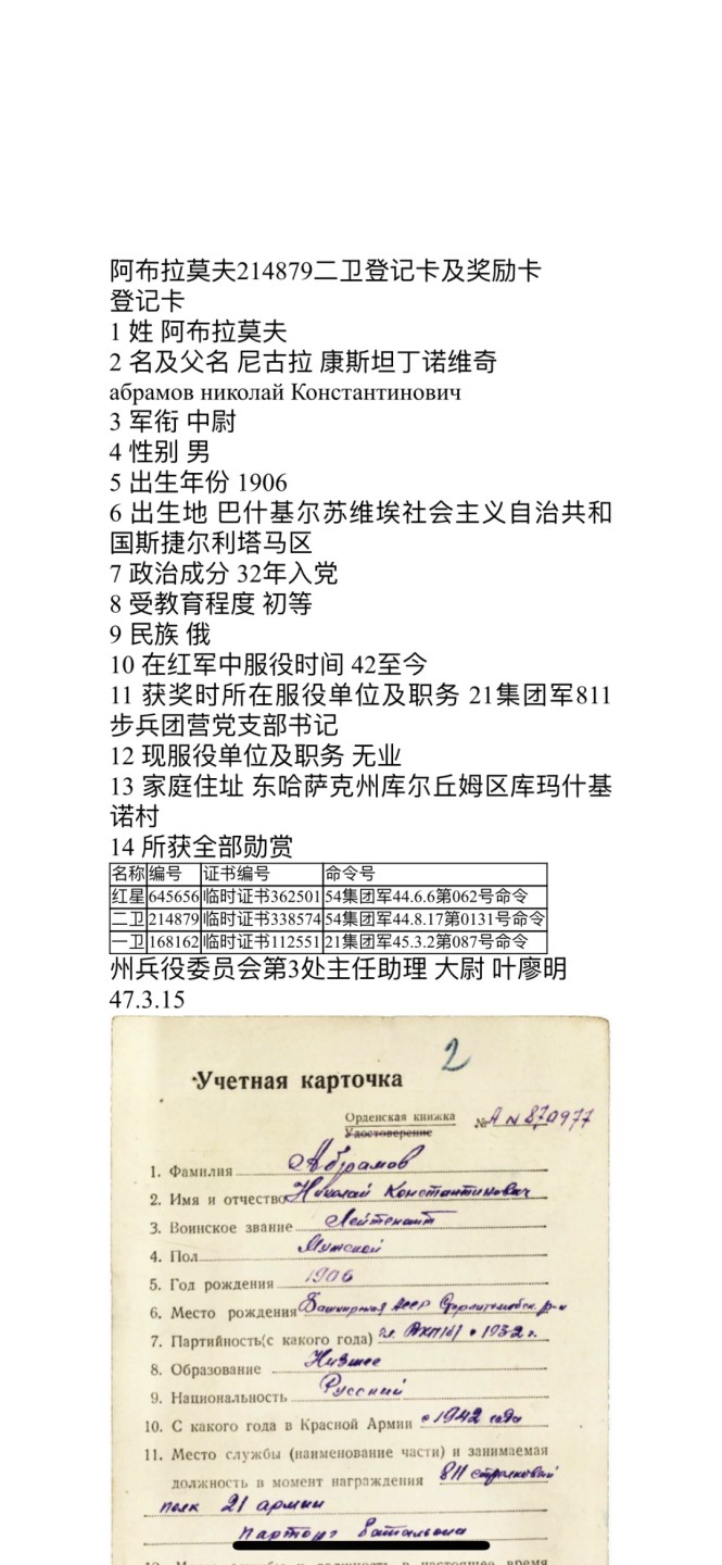 大猫徽章拍卖第195期 苏联43二卫 全品 档案齐全