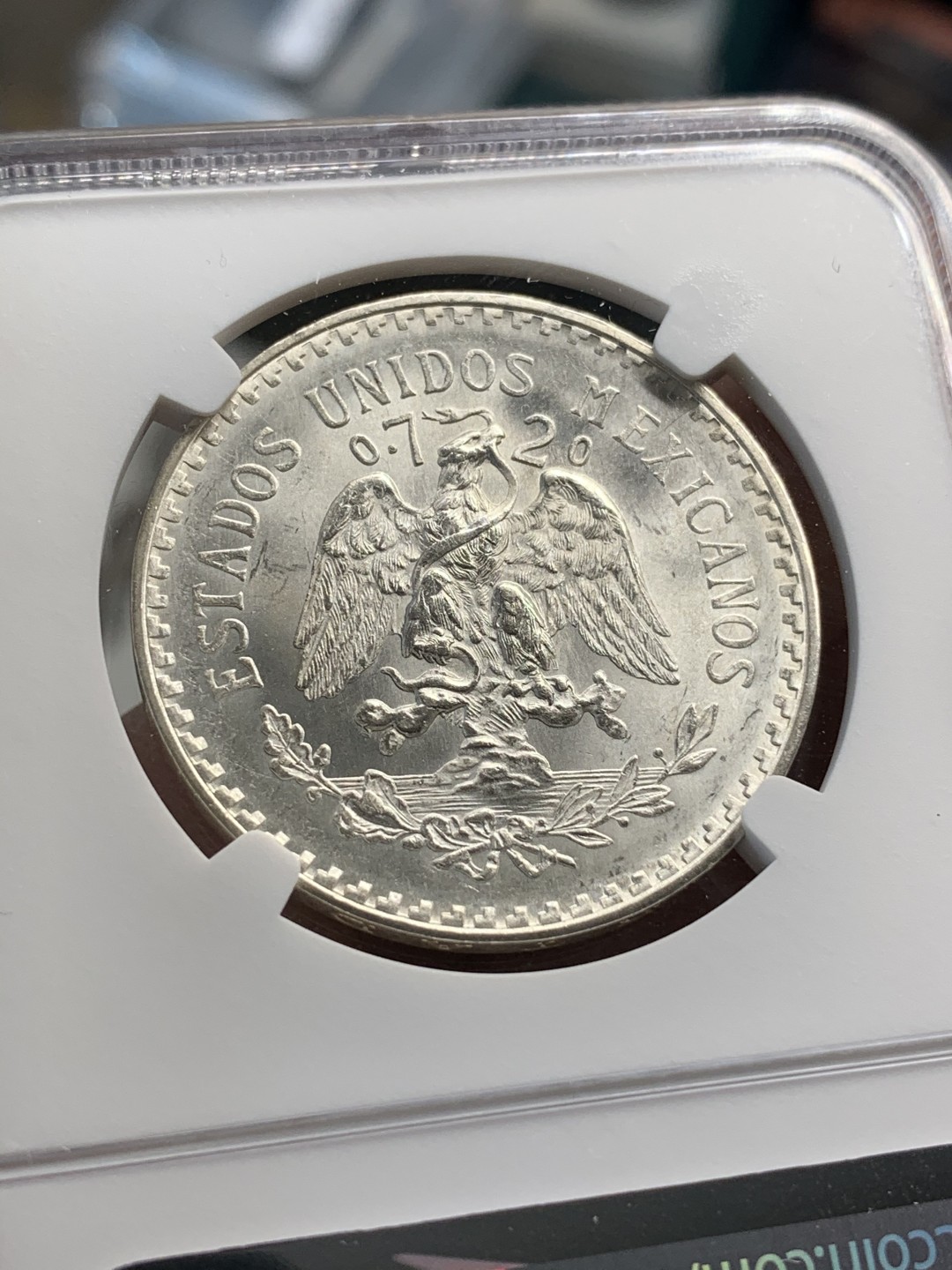 《竞宝斋》第67场-本周日，周一，周四.3场连拍（全场不限金额包邮） NGC-MS65 墨西哥 1932年 1比索 鹰洋 “9”开口版较少见 原光好品银币