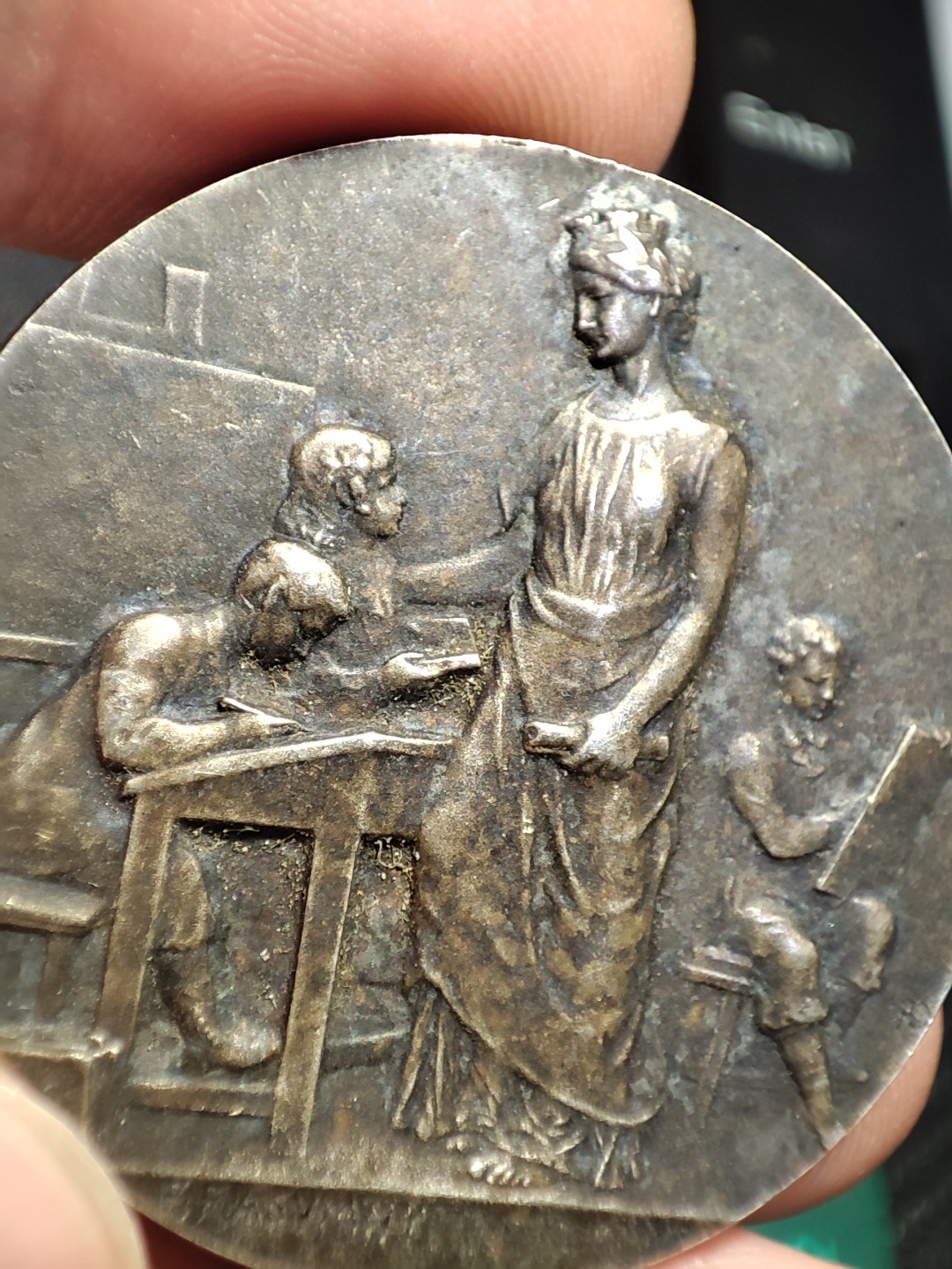 gush小明220626 法国教育类镀银铜章