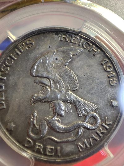 gush小明220626 PCGS普鲁士胜利3马克银币