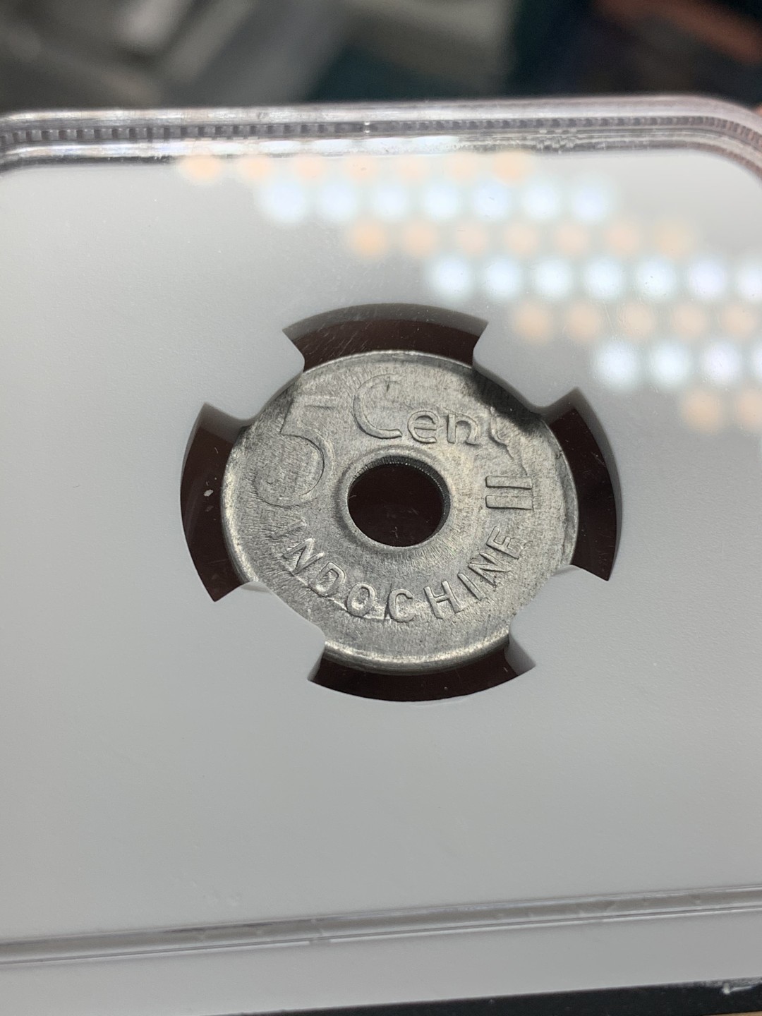 《竞宝斋》第67场-本周日，周一，周四.3场连拍（全场不限金额包邮） NGC-MS64 法国印度支那 1943年 5分 铝币 也是属于坐洋系列晚期的一个辅币