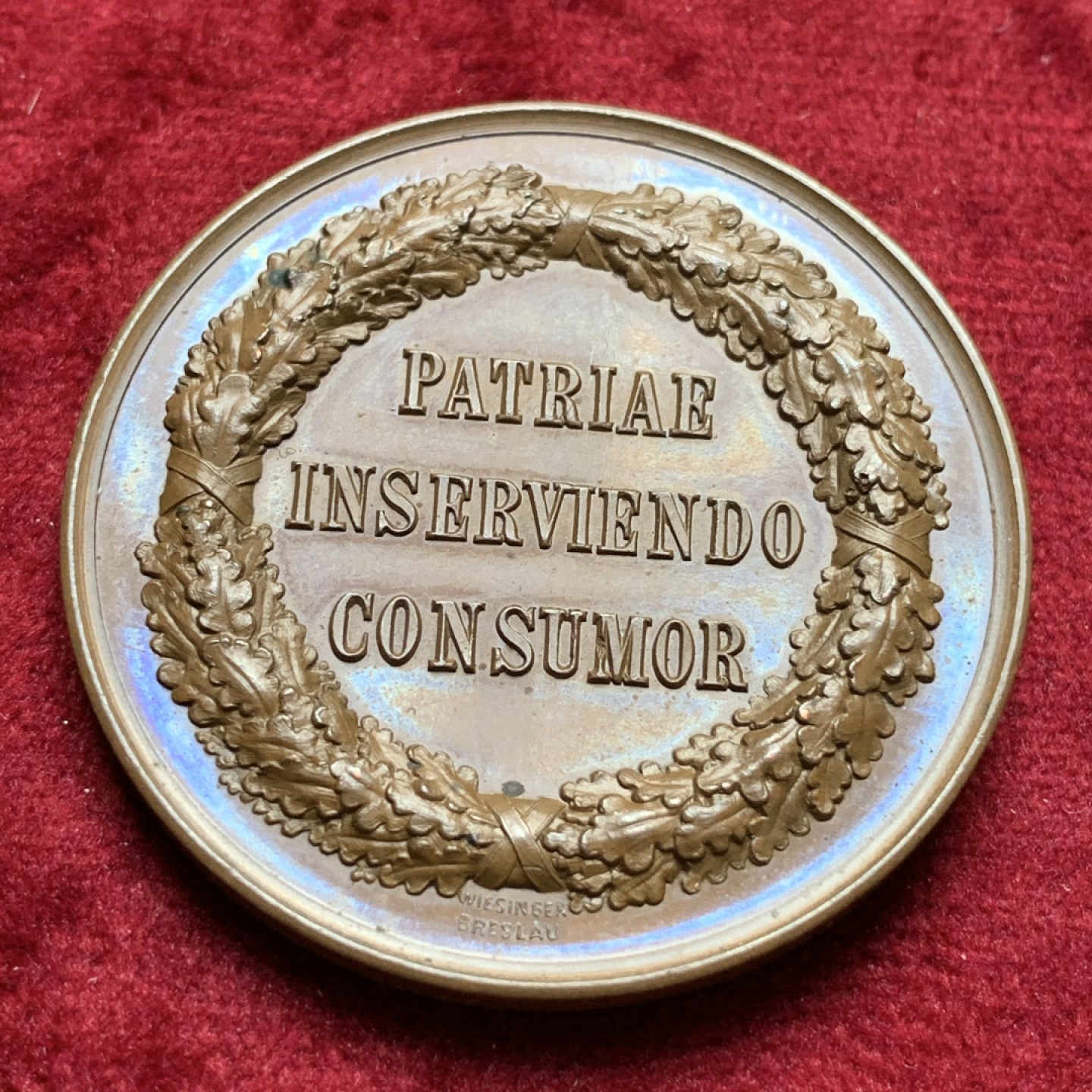 《竞宝斋》第67场-本周日，周一，周四.3场连拍（全场不限金额包邮） 19世纪初 德国 俾斯麦担任首相时期 大铜章40mm 保存的非常好 巧克力包浆