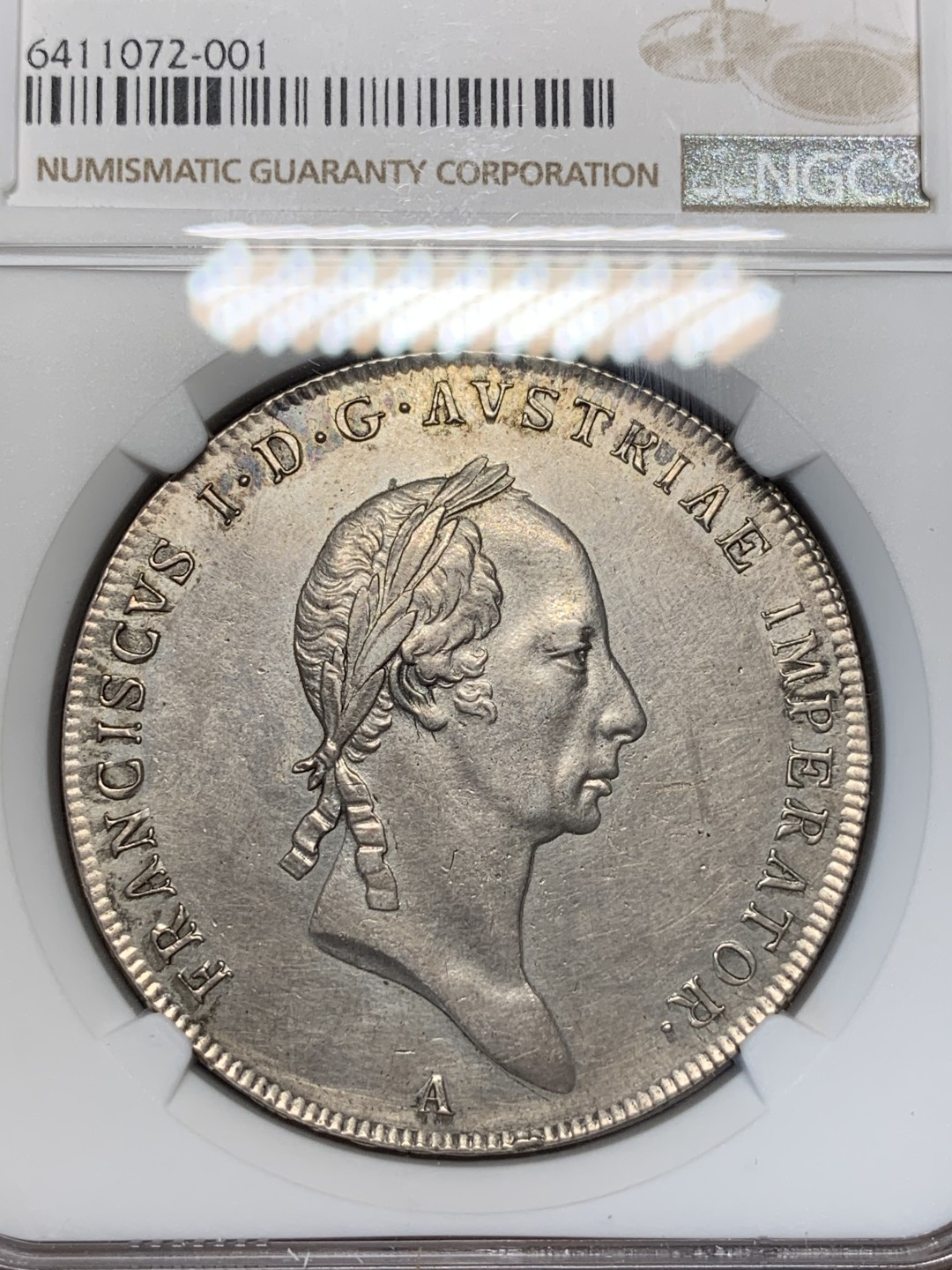 《竞宝斋》第67场-本周日，周一，周四.3场连拍（全场不限金额包邮） NGC AU 奥地利 1829年弗朗茨一世泰勒大银币 好品相