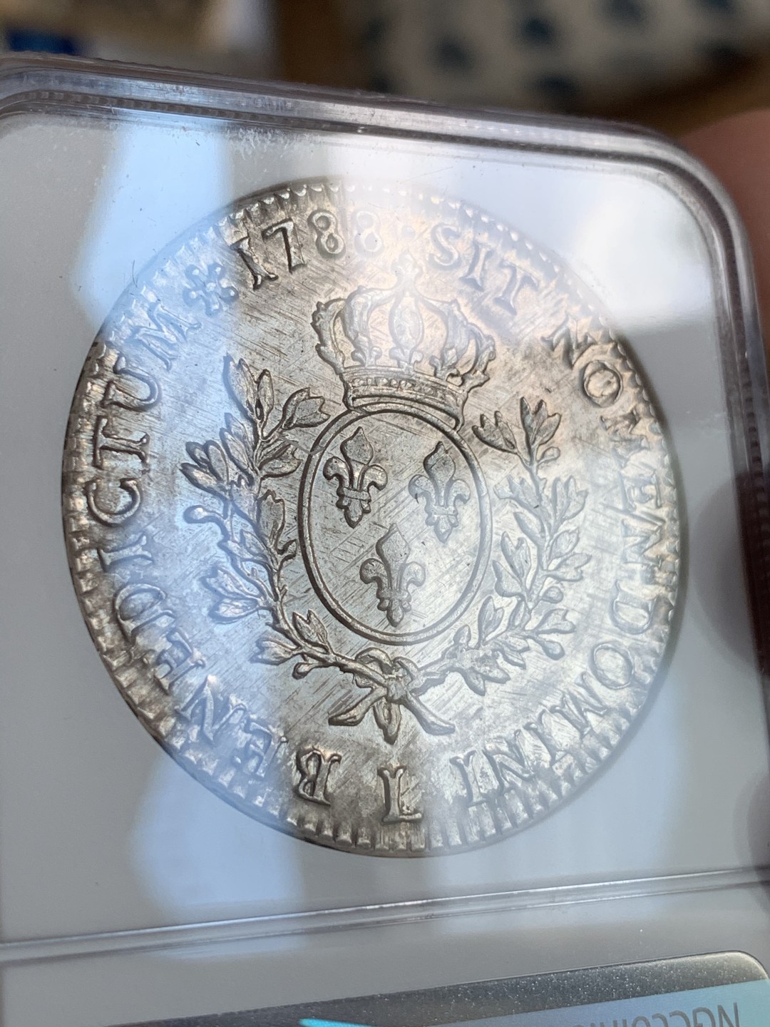 《竞宝斋》第68场-本周日，周一，周四.3场连拍（全场不限金额包邮） NGC AU 法国 1788年路易十六埃居大银币 深打全银光