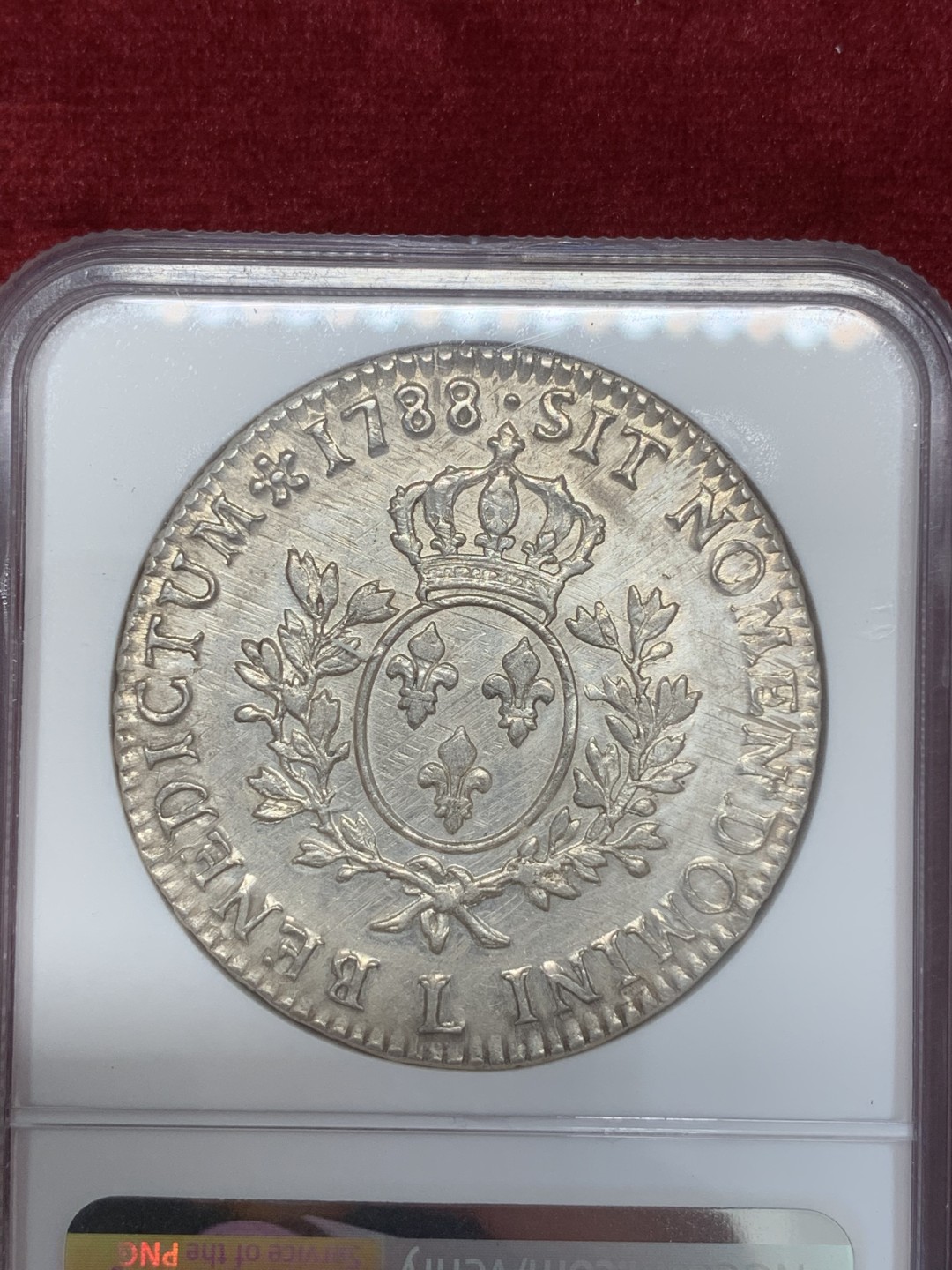 《竞宝斋》第68场-本周日，周一，周四.3场连拍（全场不限金额包邮） NGC AU 法国 1788年路易十六埃居大银币 深打全银光