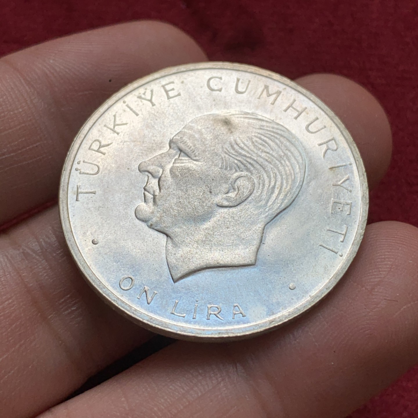 《竞宝斋》第68场-本周日，周一，周四.3场连拍（全场不限金额包邮） 土耳其 1960年5月27日 革命 纪念银币 15克 34mm直径 830银 不多见的品种