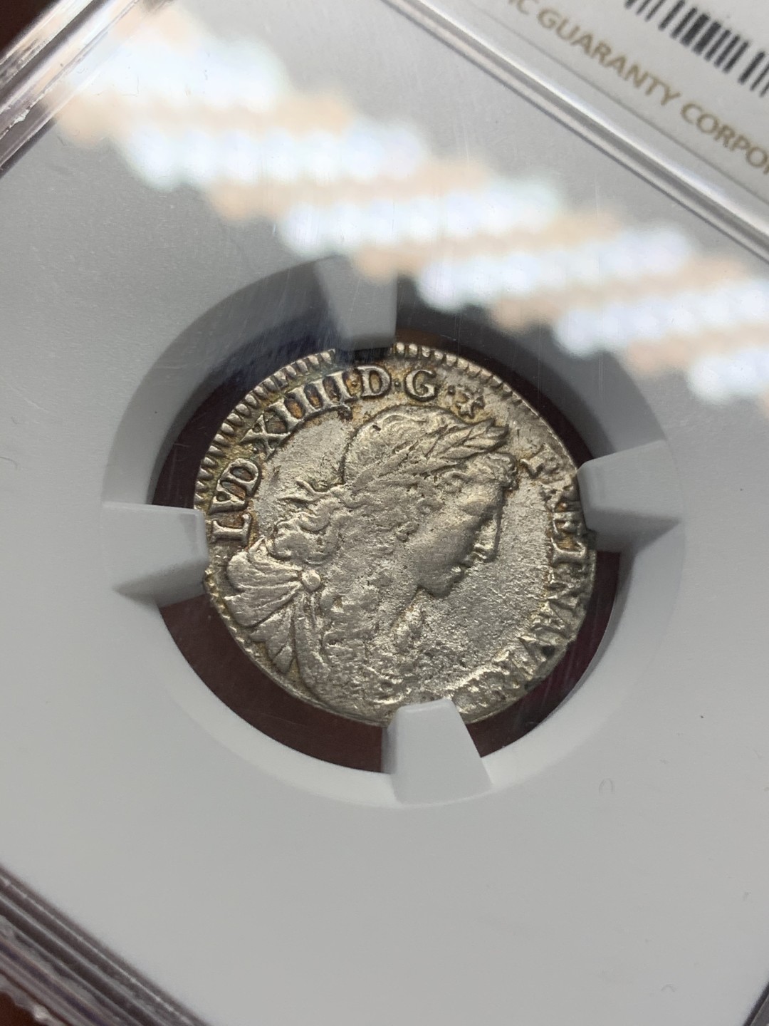 《竞宝斋》第68场-本周日，周一，周四.3场连拍（全场不限金额包邮） NGC-AU 法国 1661年 路易十四 1/12埃居银币 稀少品质