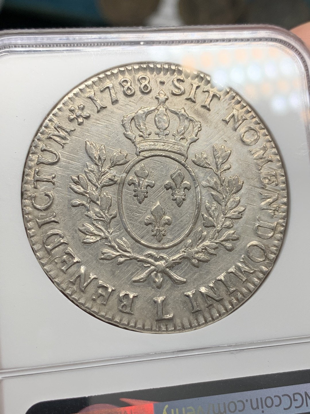 《竞宝斋》第68场-本周日，周一，周四.3场连拍（全场不限金额包邮） NGC AU 法国 1788年路易十六埃居大银币 深打全银光