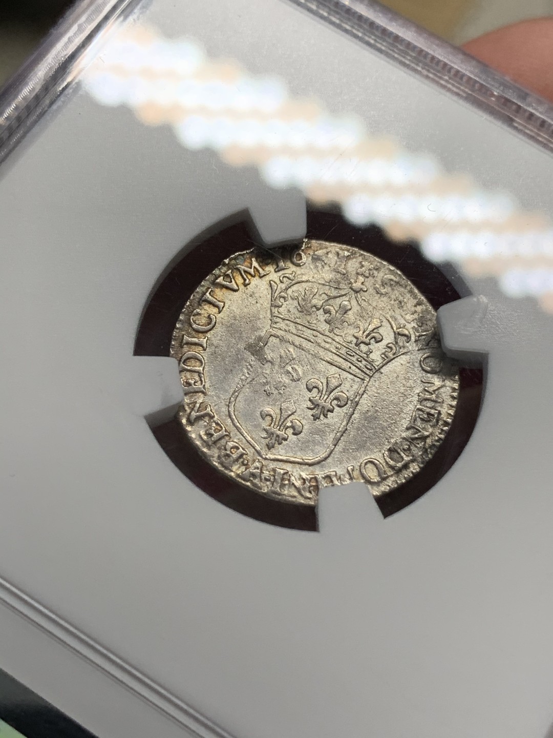 《竞宝斋》第68场-本周日，周一，周四.3场连拍（全场不限金额包邮） NGC-AU 法国 1661年 路易十四 1/12埃居银币 稀少品质