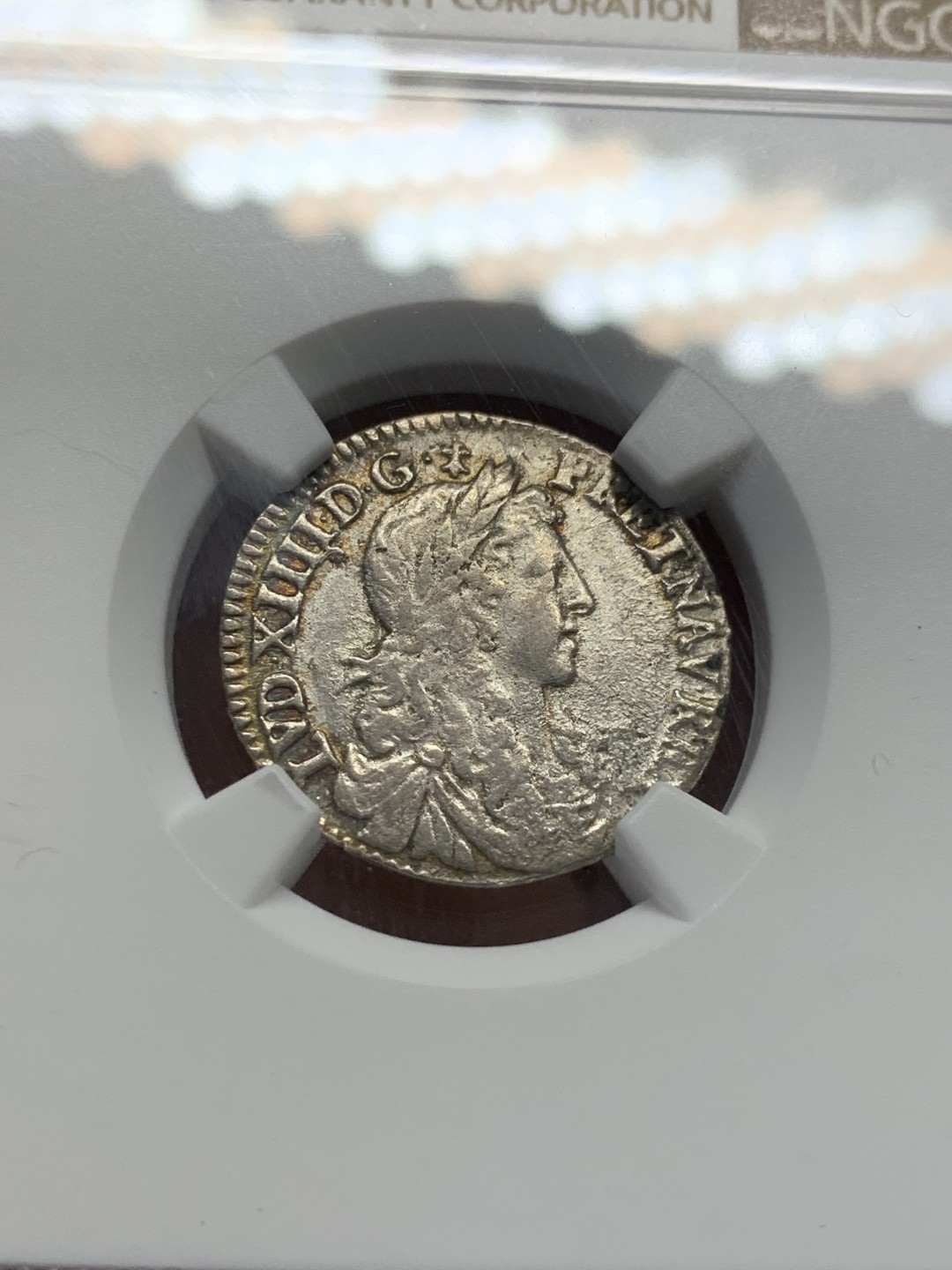 《竞宝斋》第68场-本周日，周一，周四.3场连拍（全场不限金额包邮） NGC-AU 法国 1661年 路易十四 1/12埃居银币 稀少品质