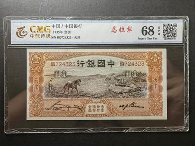 纸钞风云 - 中国银行壹圆（名誉品种）