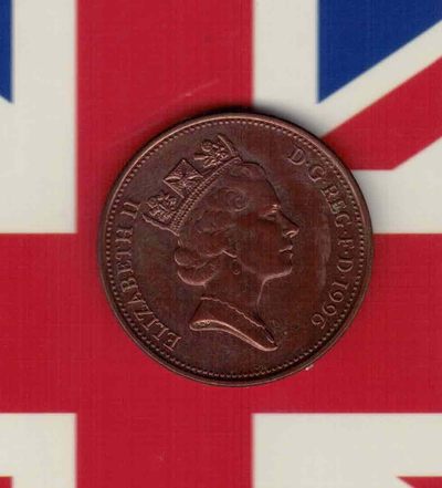 英国1996年2便士 实物如图 - 英国1996年2便士 实物如图