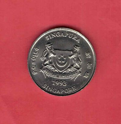 新加坡1993年20分 年份少 实物如图 UNC - 新加坡1993年20分 年份少 实物如图 UNC