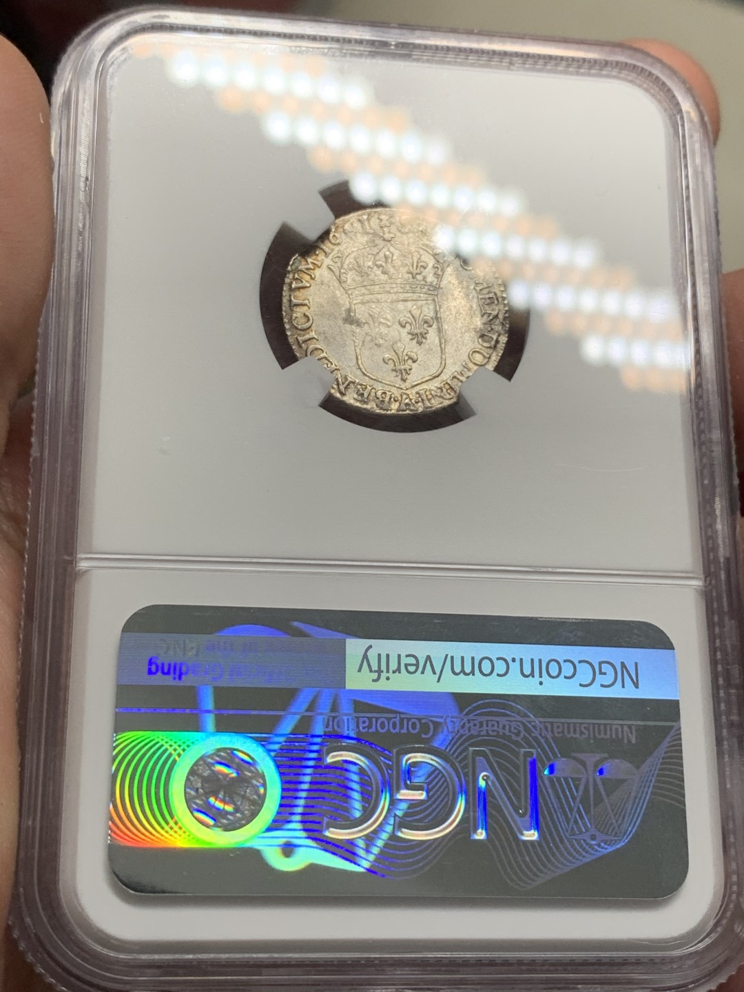 《竞宝斋》第68场-本周日，周一，周四.3场连拍（全场不限金额包邮） NGC-AU 法国 1661年 路易十四 1/12埃居银币 稀少品质