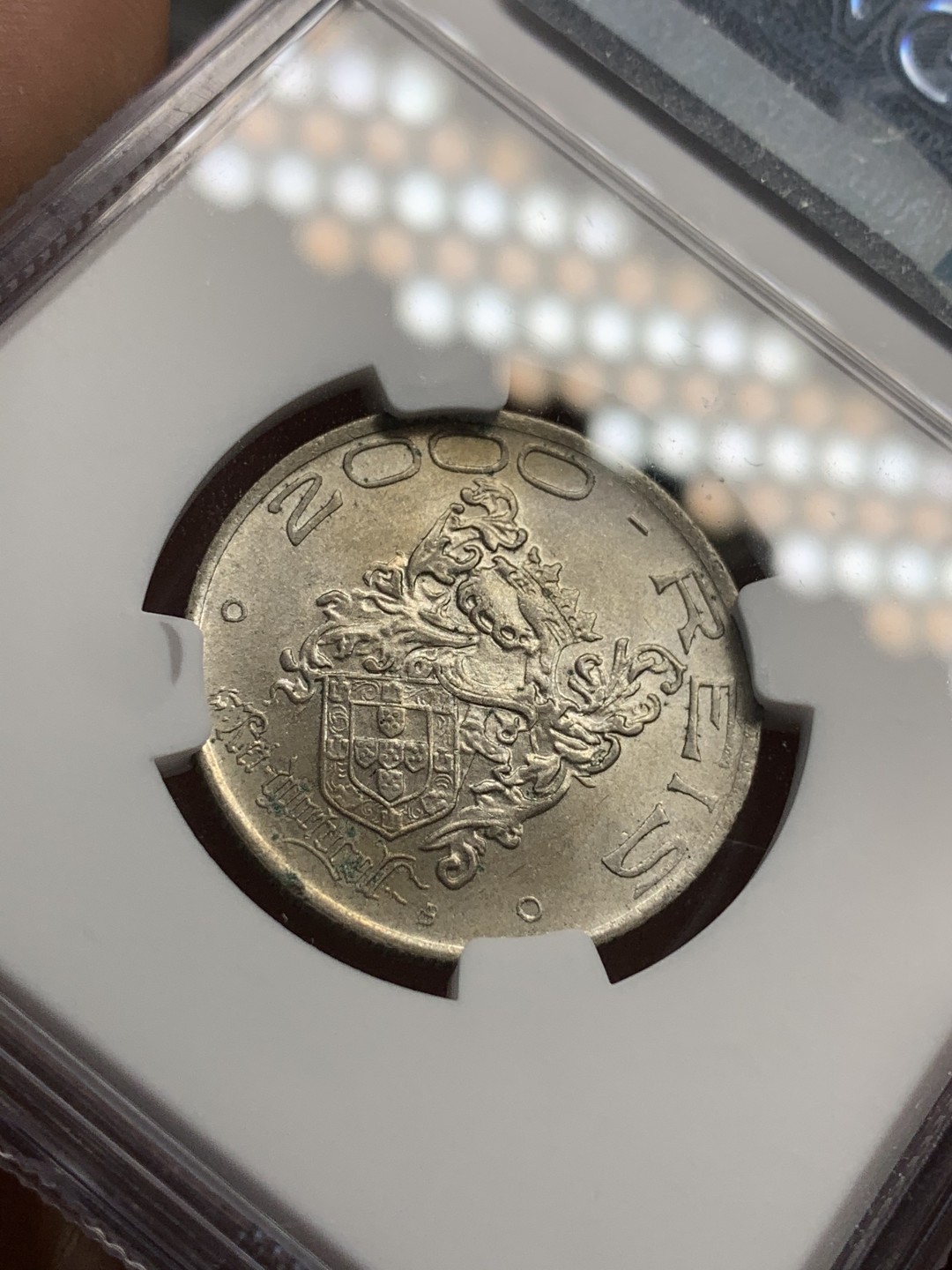 《竞宝斋》第68场-本周日，周一，周四.3场连拍（全场不限金额包邮） NGC-UNC 巴西 1932年 2000瑞斯 巴西殖民400周年纪念银币