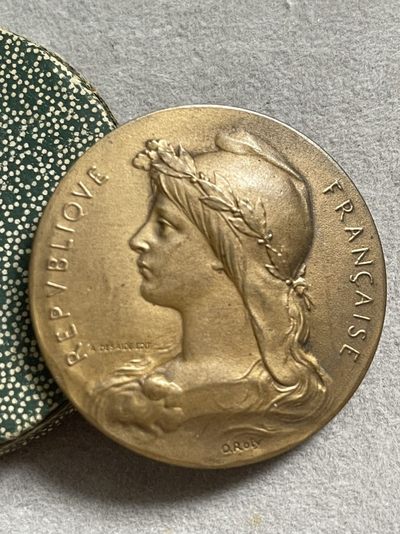 第一期，铜章银章限时拍卖 - 法国玛丽安娜自由帽艺术铜章（罗蒂作品）