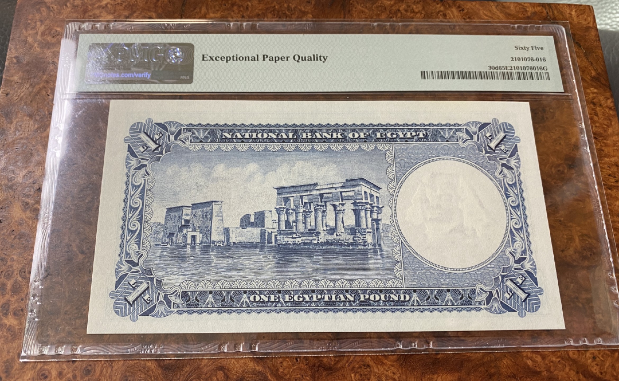 Chase Auction 第14期 - - 中外钱币、纪念钞、民国钞联拍（增加若干拍品） 1960年埃及1镑，PMG65分！
