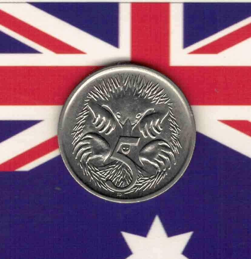澳大利亚1992年5分 实物图 UNC