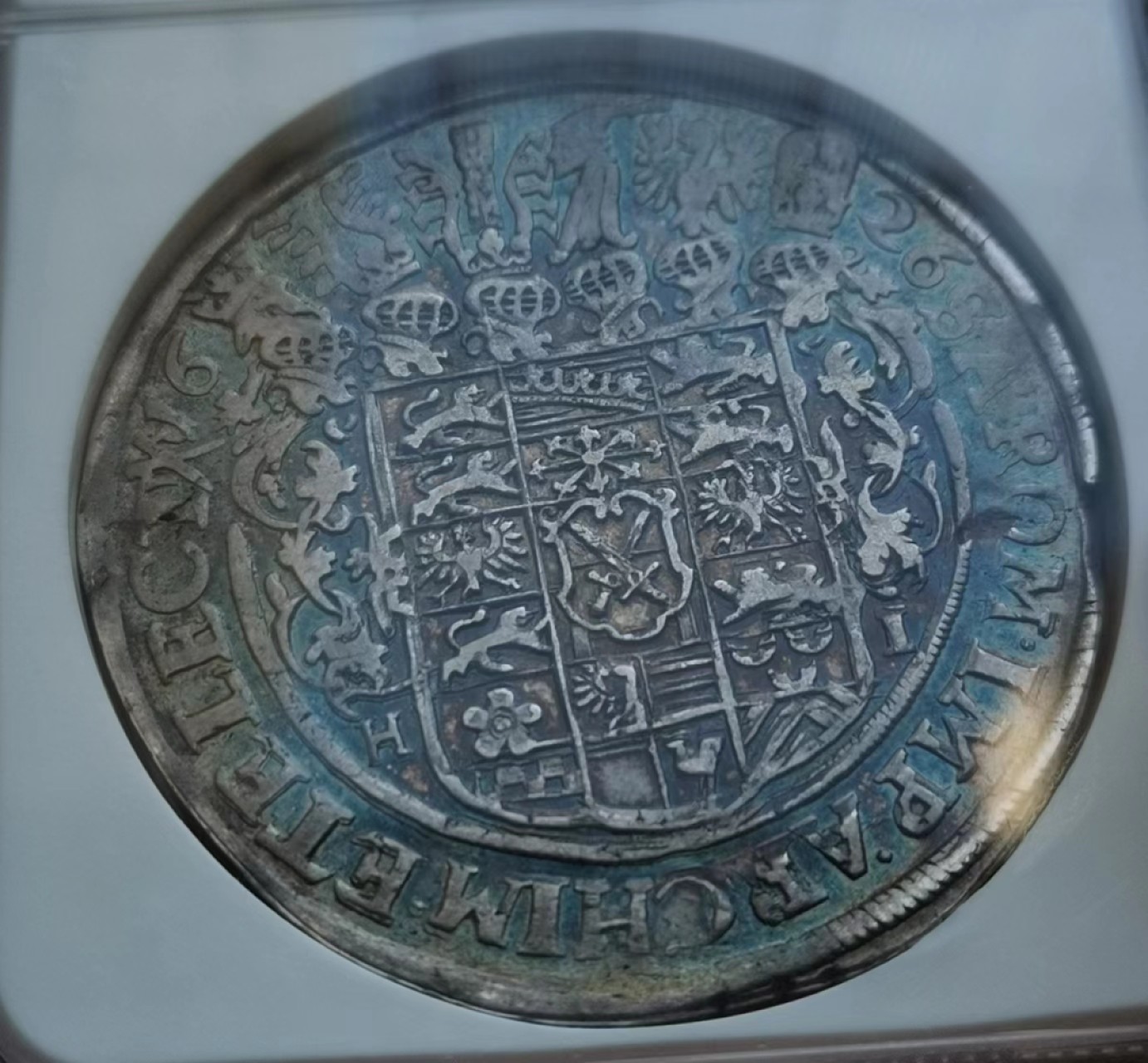 瓶子🏺第45期拍卖会 神圣罗马帝国1626年萨克森选帝侯1泰勒银币（五彩）