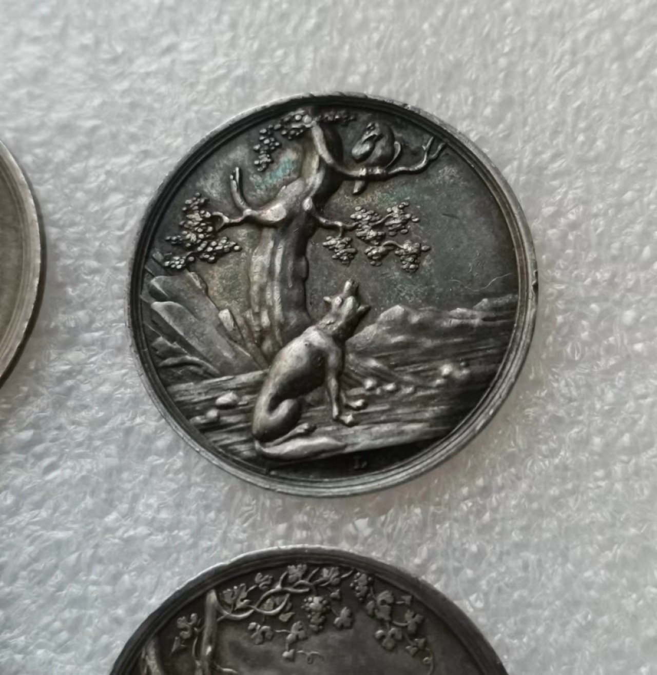 瓶子🏺第45期拍卖会 德国19世纪LOOS学院游戏银质代币4枚套