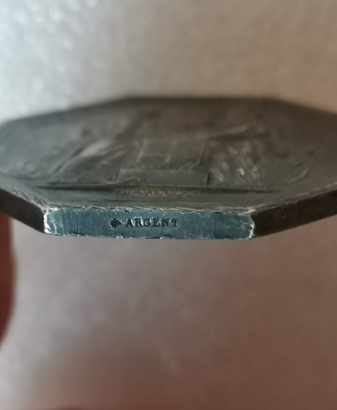 瓶子🏺第45期拍卖会 法国19世纪法兰西银行（AN 8）JETON银质八角（稀少蜜蜂铭原铸）