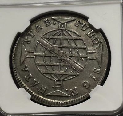 NGC AU53 葡属巴西1814-B版 960瑞斯 NGC AU53 葡属巴西1814-B版 960瑞斯