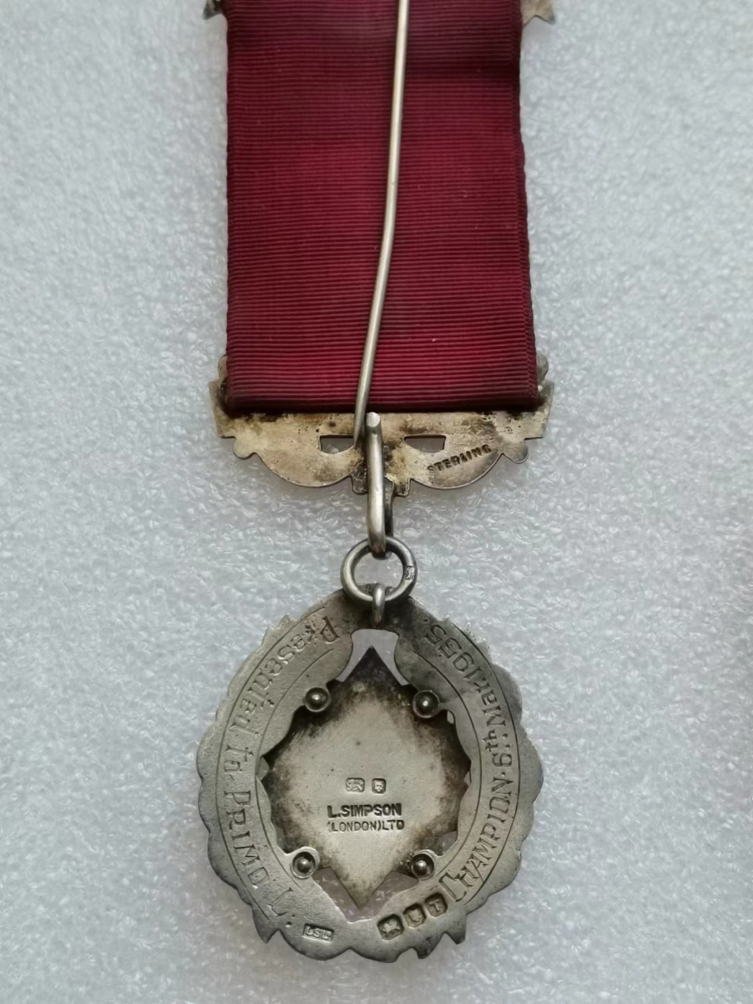 瓶子🏺第45期拍卖会 英国1906年共济会伯明翰分会全银奖章