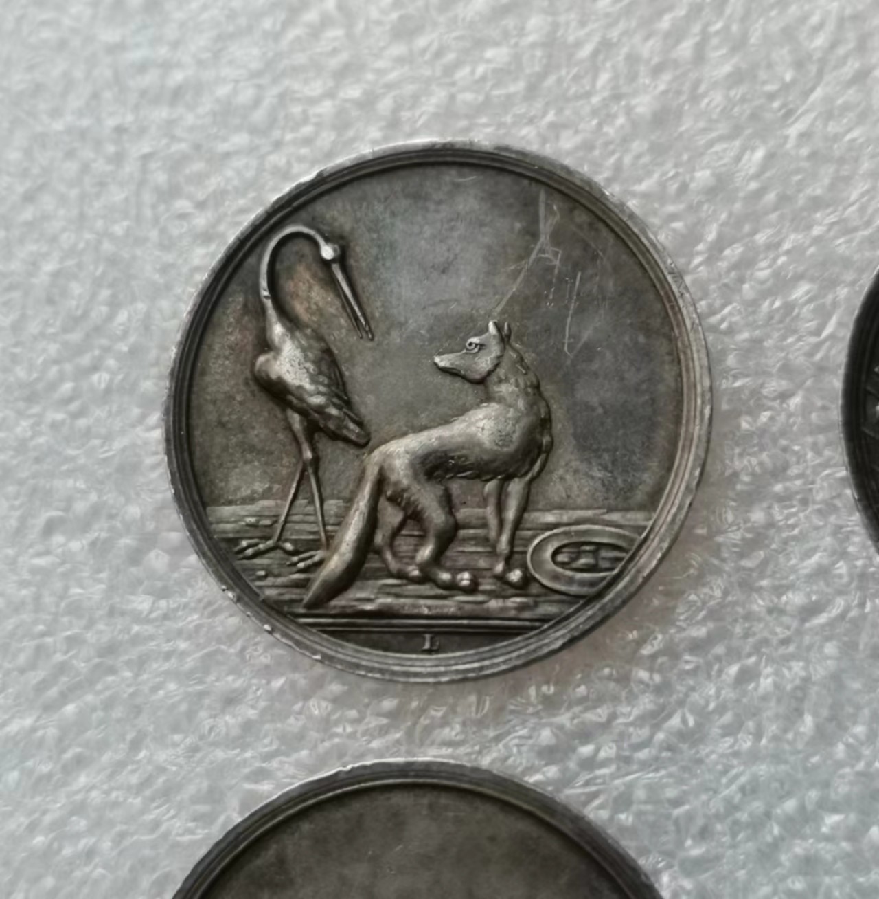 瓶子🏺第45期拍卖会 德国19世纪LOOS学院游戏银质代币4枚套