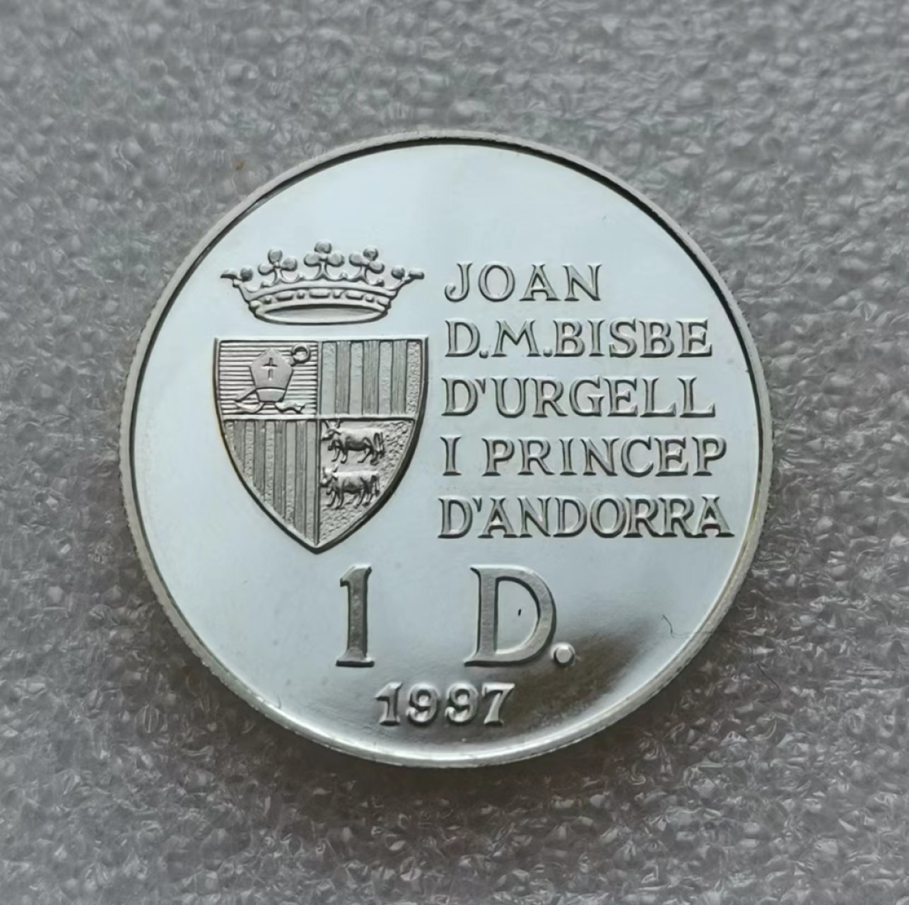 瓶子🏺第45期拍卖会 安道尔1997年罗马条约签订40周年1第纳尔精制银币