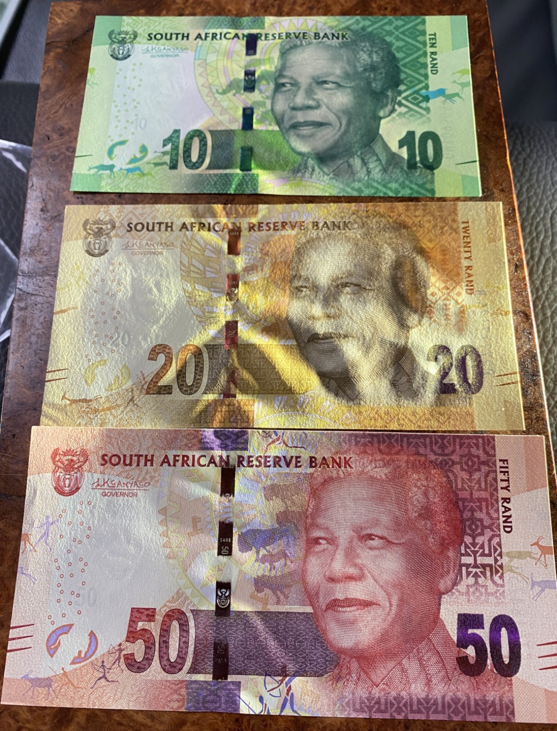 Chase Auction 第14期 - - 中外钱币、纪念钞、民国钞联拍（增加若干拍品） 南非纸币三张，全新unc，双面雕刻！