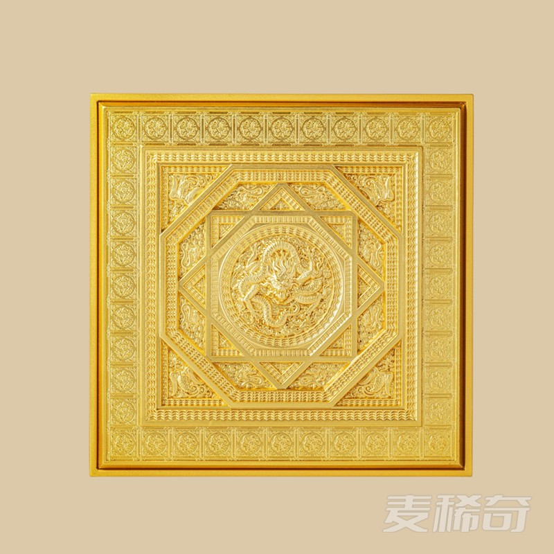 【预售】【乍得】紫禁城·太和殿·蟠龙藻井 银币【120*120mm】 【预售】【乍得】紫禁城·太和殿·蟠龙藻井镀金银币【120*120mm】