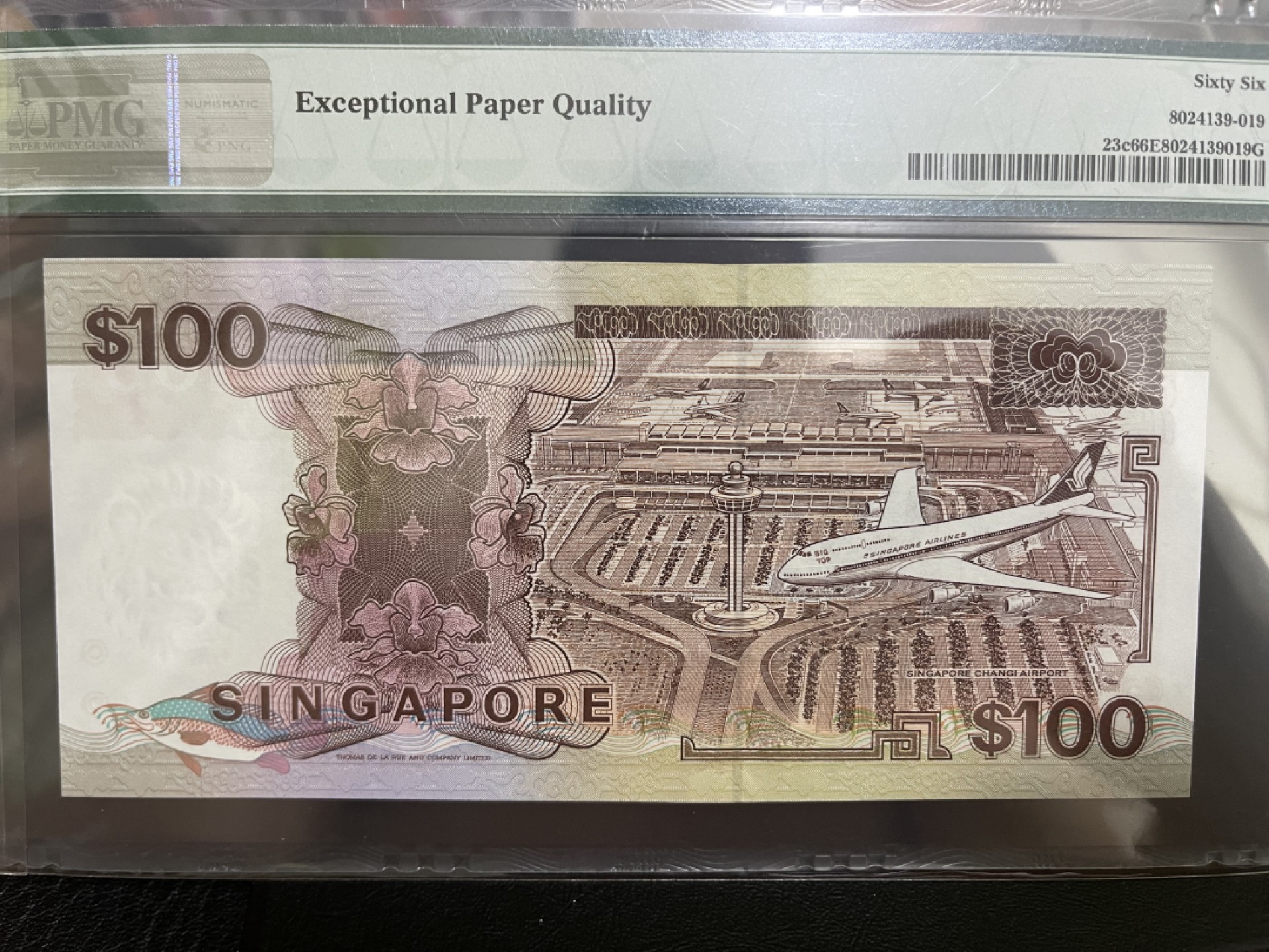 《外钞收藏家》第一百八十五期 1995年新加坡船版100元 PMG66