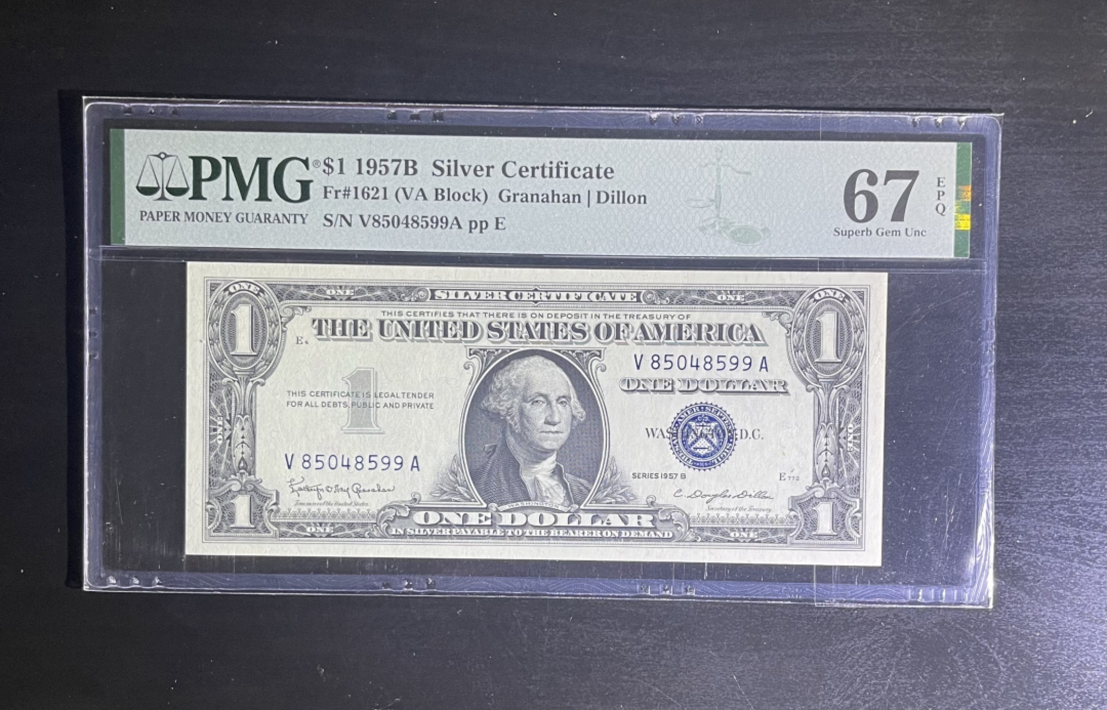 【丑猫0709】今晚7点整 1957年蓝库1美元(高分)