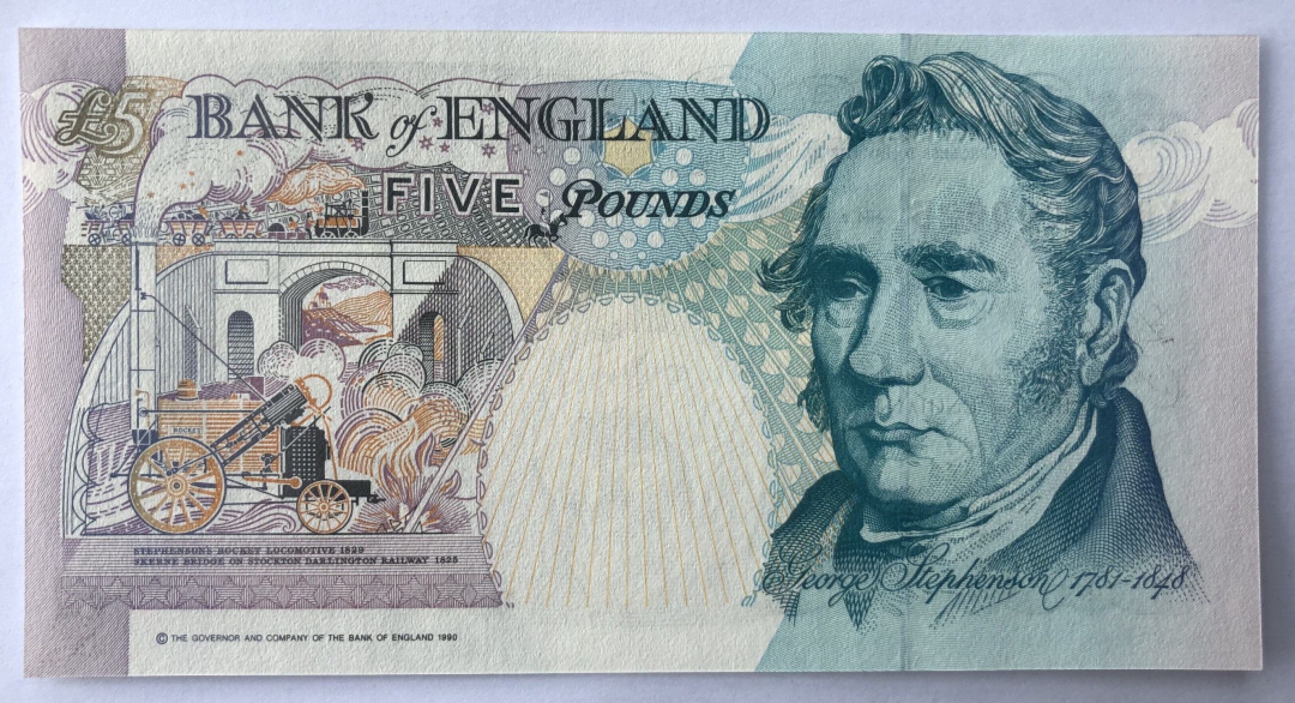 2025第25场（总第225期）：精品测试钞、纪念钞、塑料钞、连体钞综合场 百位小号YR20 000625 英国2000版“千禧年”5镑纪念钞UNC