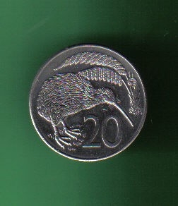 新西兰1986年20分 品相如图 AUNC