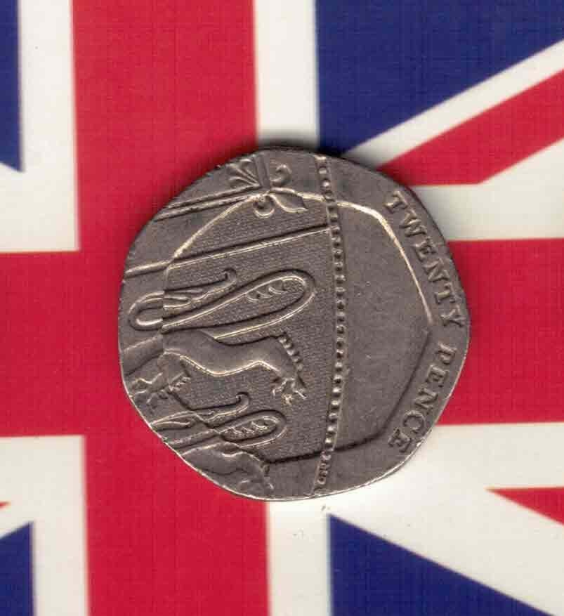 英国2012年20便士 纪念币 实物如图      