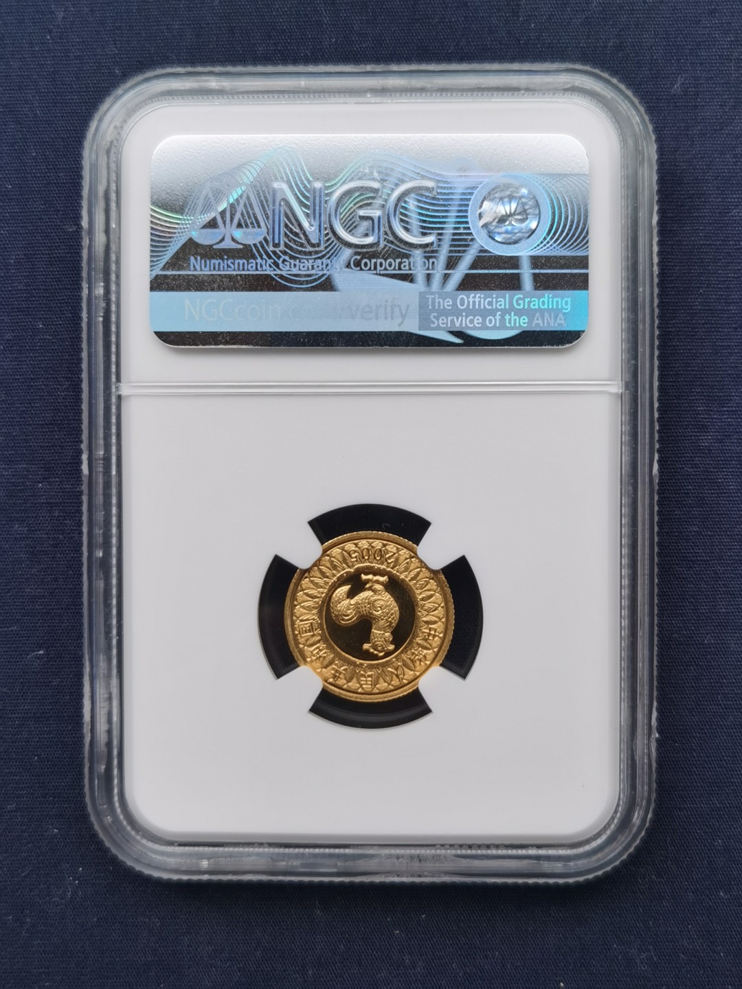 老精稀金银币专场「第12期」 2005年1/10盎司生肖鸡彩金币