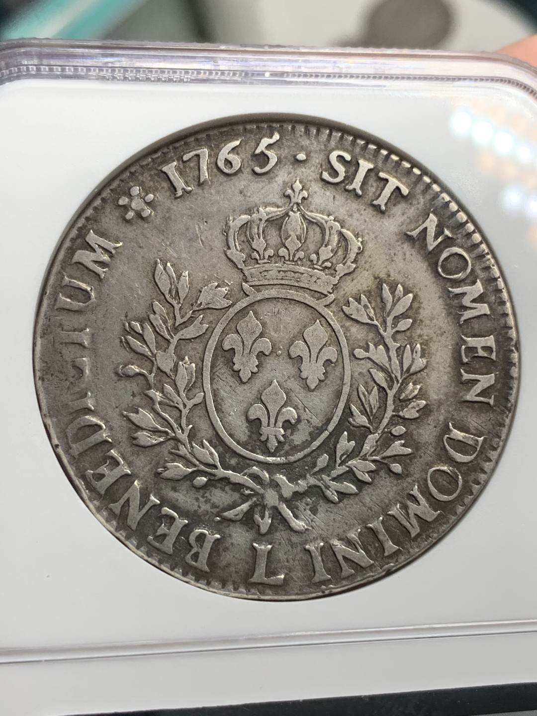 《竞宝斋》第69场-本周日，周一，周四.3场连拍（全场不限金额包邮） NGC-XF 法国 1765-L年 路易十五 ECU大银币 老包浆