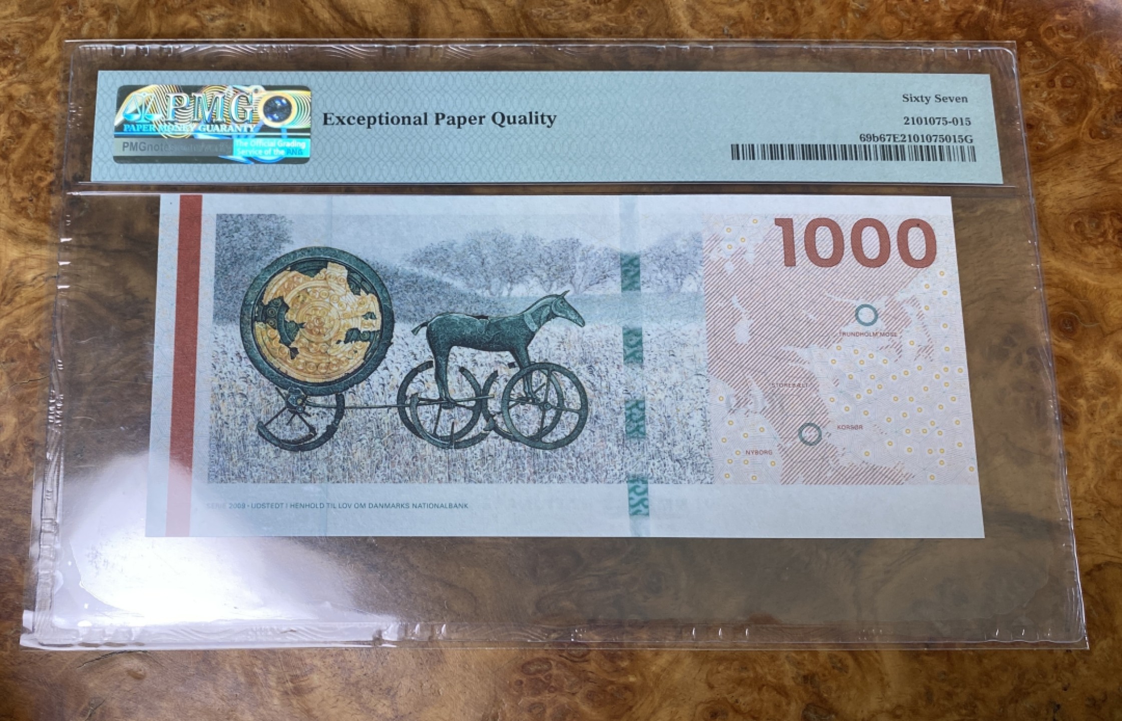 Chase Auction 第15期 - - 民国钞，外钞高分场（2022最后一期） 2012年丹麦1000克朗，PMG67分！
