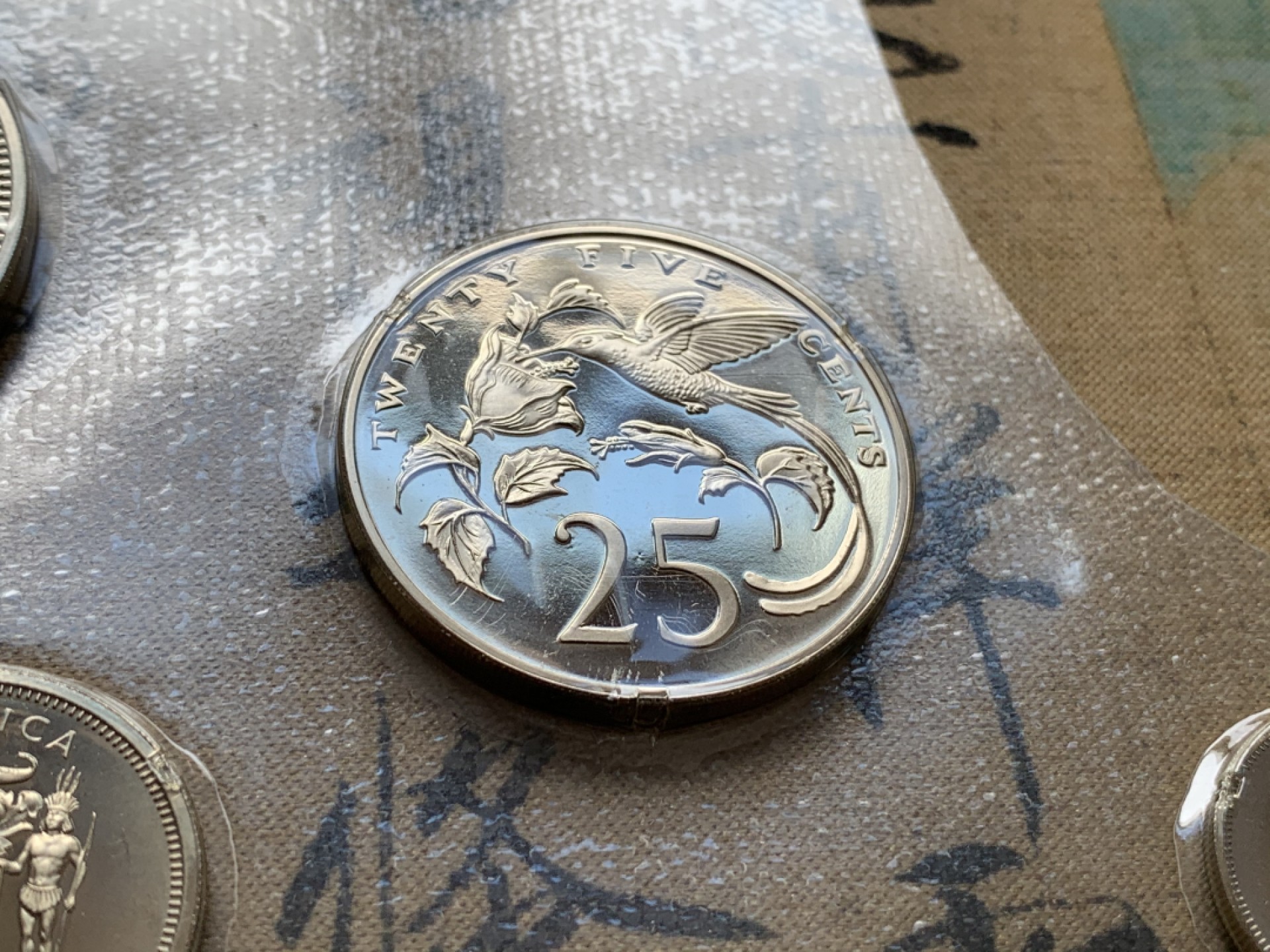 《竞宝斋》第69场-本周日，周一，周四.3场连拍（全场不限金额包邮） 1971年 牙买加 7枚装 1枚银币 42.15 盒证全