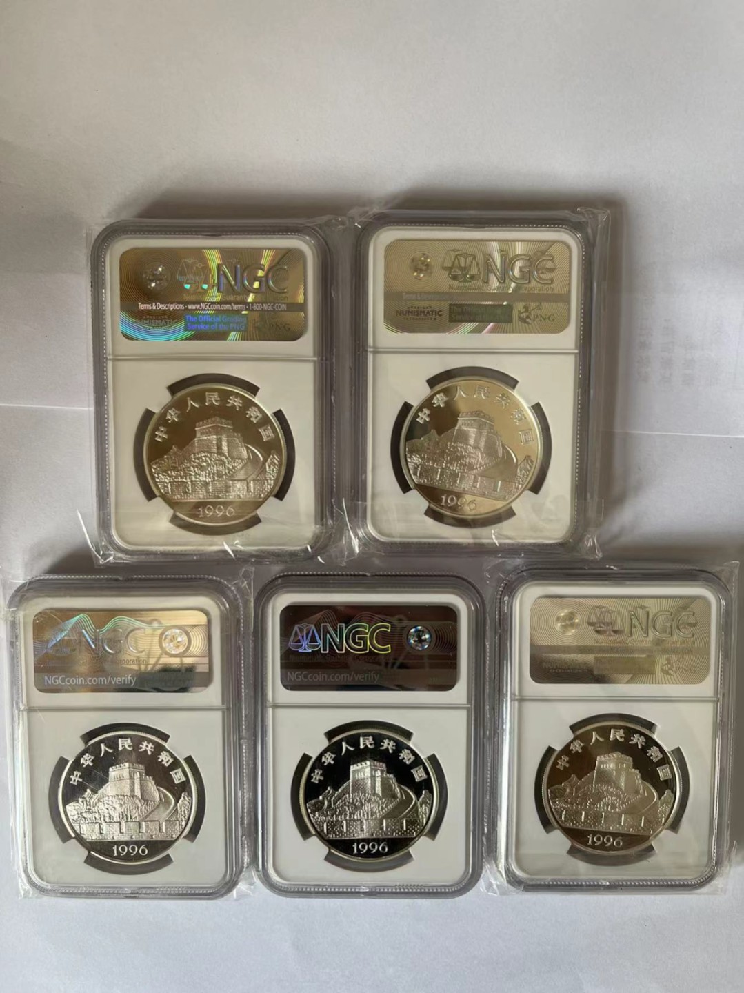 老精稀金银币专场「第12期」 1996年22克古代科技第五组银币