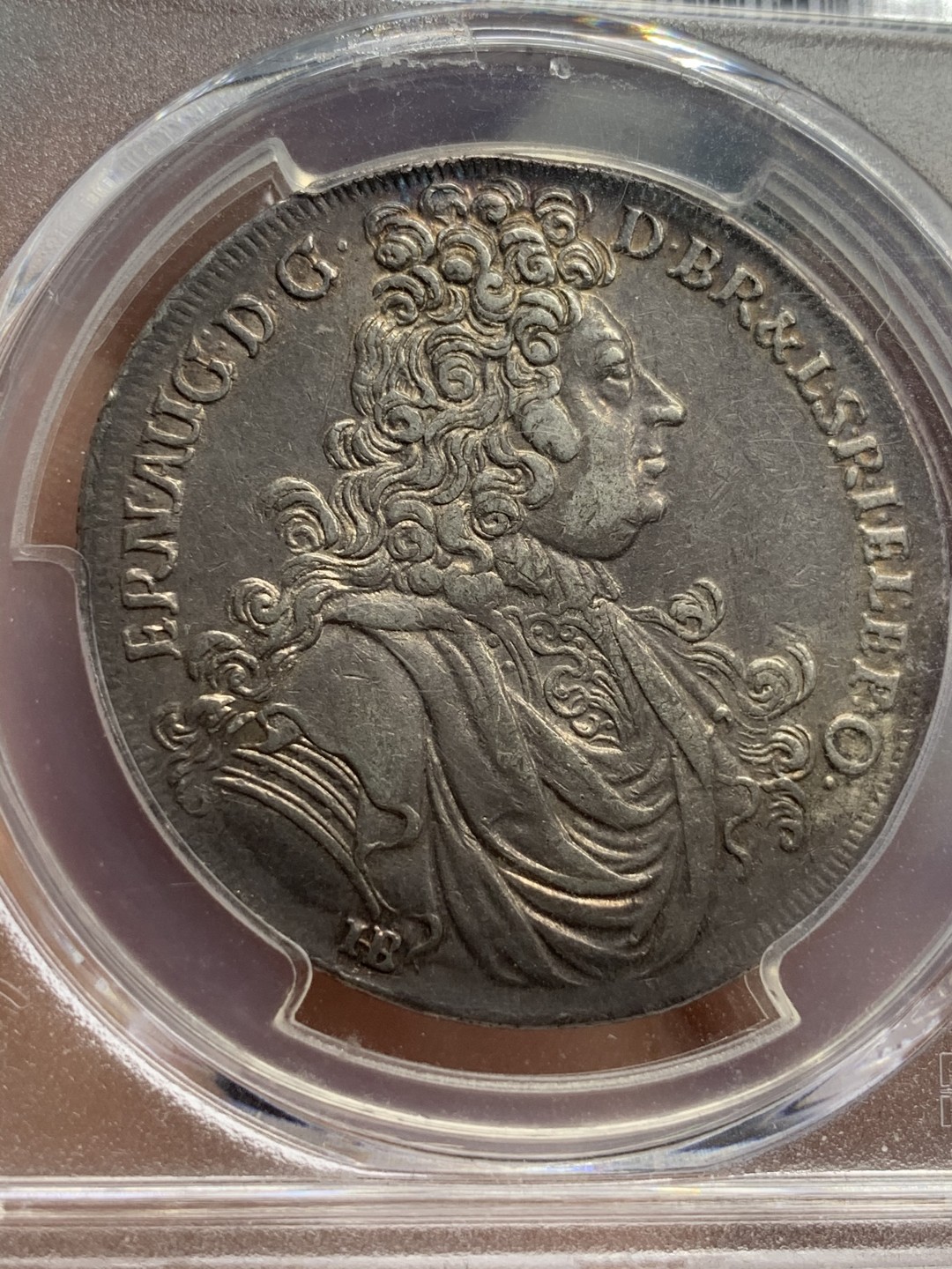 《竞宝斋》第69场-本周日，周一，周四.3场连拍（全场不限金额包邮） PCGS UNC细节评级 德国 不伦瑞克 1695年 2/3 泰勒银币 少见品种 细节非常好 深包浆很好