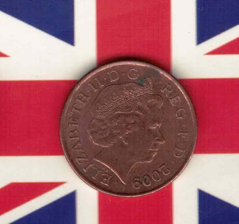 英国2009年1便士 实物如图 